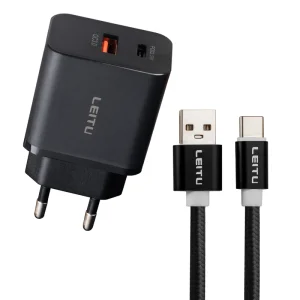 شارژر دیواری 22.5 وات لیتو مدل LH-32 به همراه کابل تبدیل USB-C